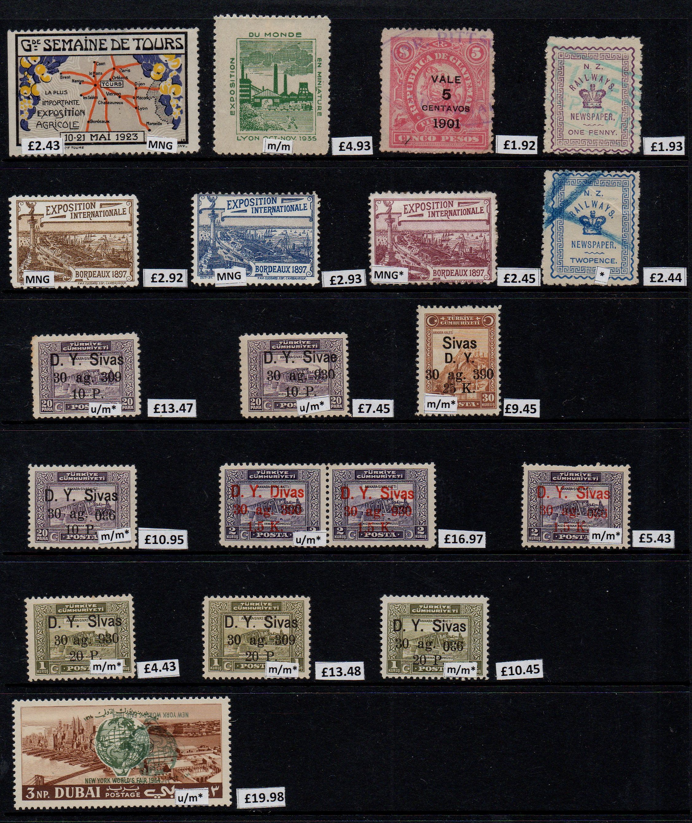 Railway Stamps Train Stamps Sellos Ferroviarios Timbres-poste ferroviaires Briefmarken Eisenbahn